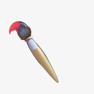 卡通毛笔笔头免抠