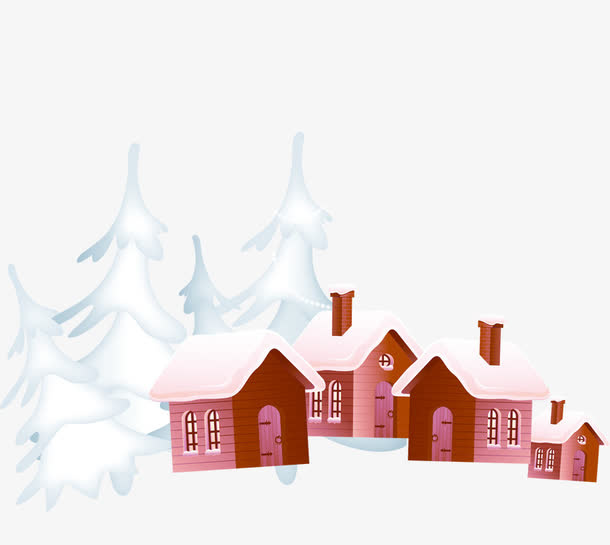 冬季雪景免抠