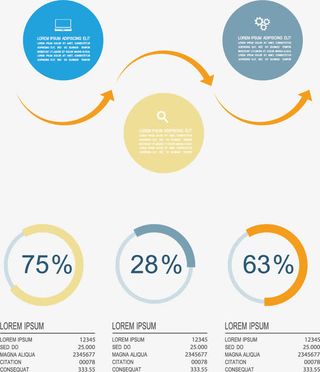分类百分比ppt背景素材
