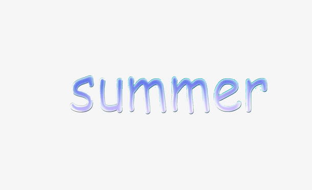 summer艺术字免抠