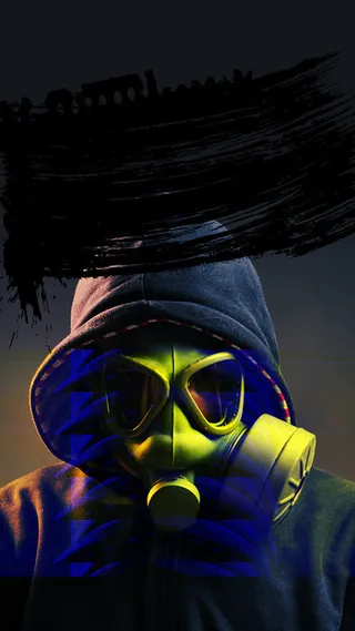 黑色创意愚人节手机端H5背景素材高清