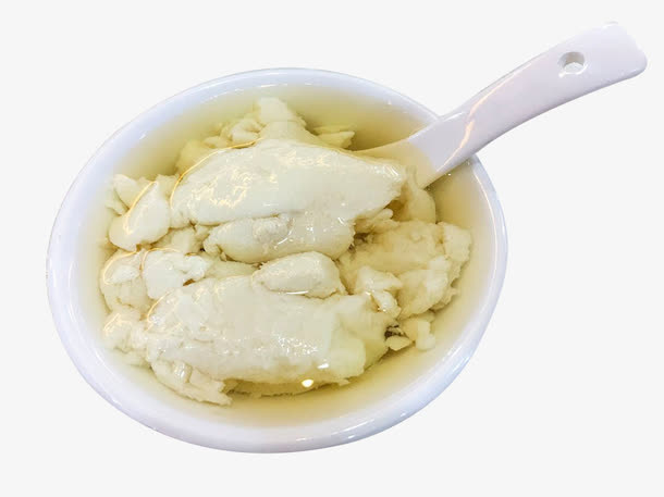 白色豆腐脑免抠