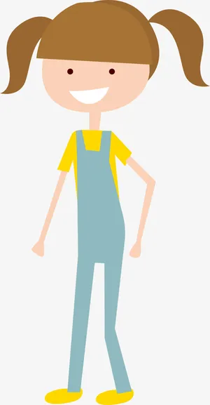 高个子女孩PNG免抠