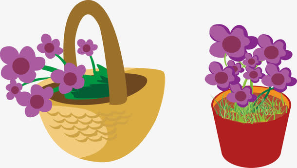 花篮png矢量素材免抠