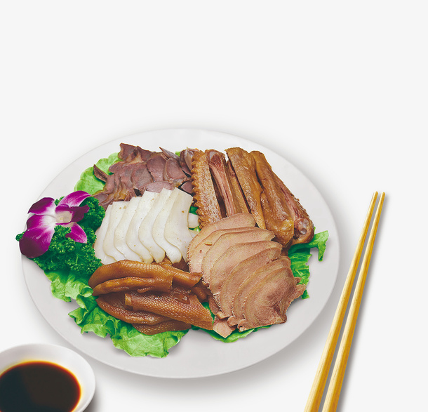 焖鹅肉美味食品肉类免抠
