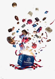 情人节缤纷惊喜礼物盒漂浮素材免抠