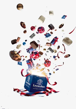 情人节缤纷惊喜礼物盒漂浮素材免抠