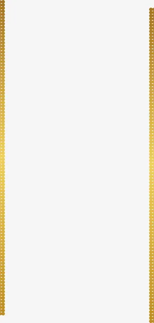 金色条幅装饰免抠