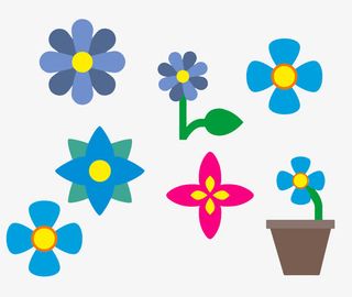 碎花合集素材免抠