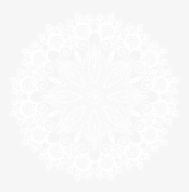 蕾丝白色边框免抠