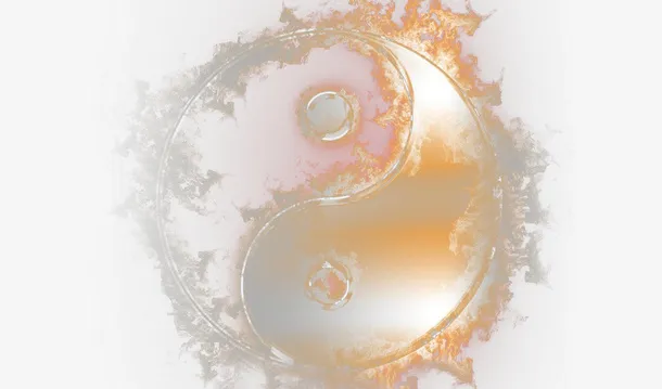 水火交融八卦光效免抠