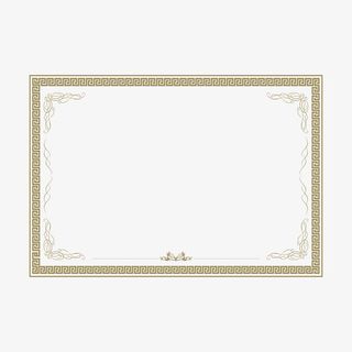奖状证书边框免抠