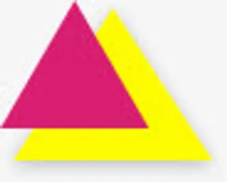 粉黄三角形素材免抠
