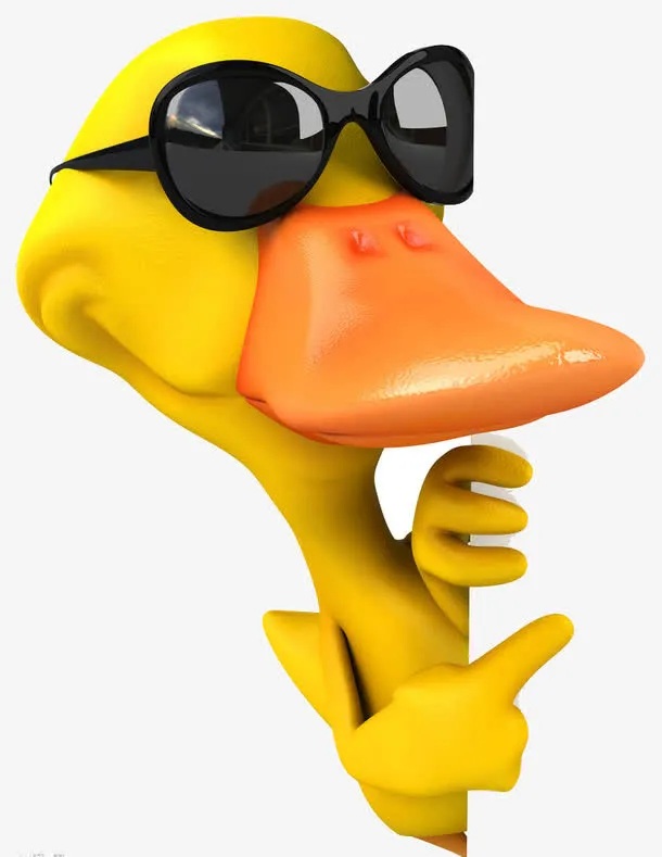 卡通鸭子免抠