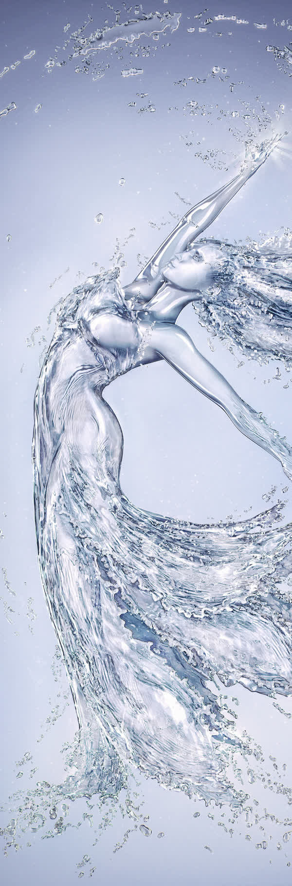 水珠溅起凉爽一瞬间免抠