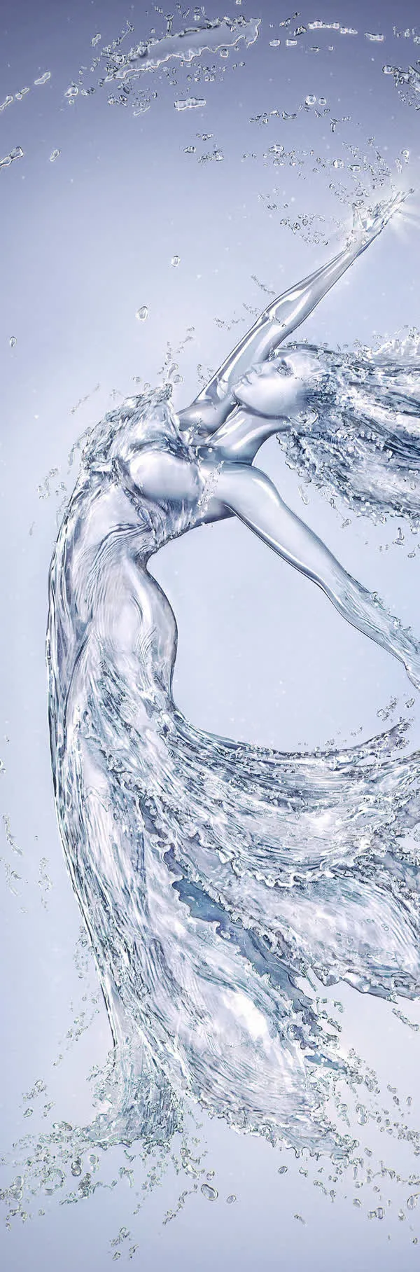 水珠溅起凉爽一瞬间免抠