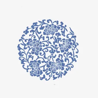 青花瓷图案免抠