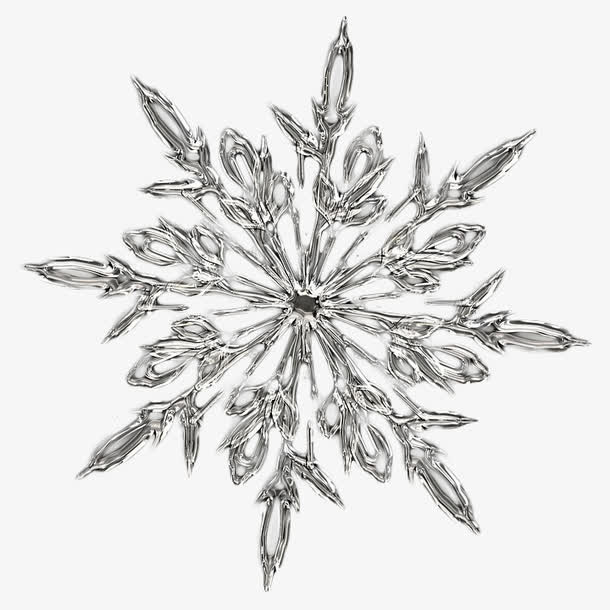 水晶雪花免抠