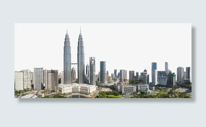 马来西亚建筑群免抠