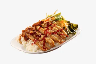 鱼香肉丝盖饭（1080X715）免抠