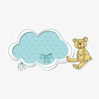 可爱卡通文案背景