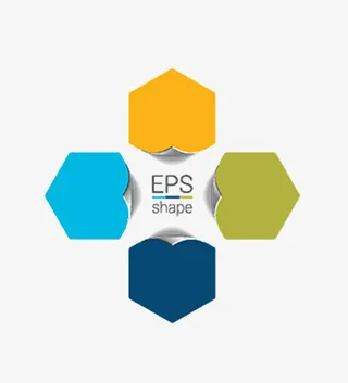 六边形翻页免抠