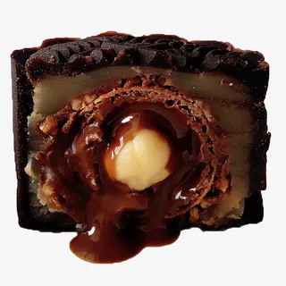 进口榛子脆皮夹心月饼免抠