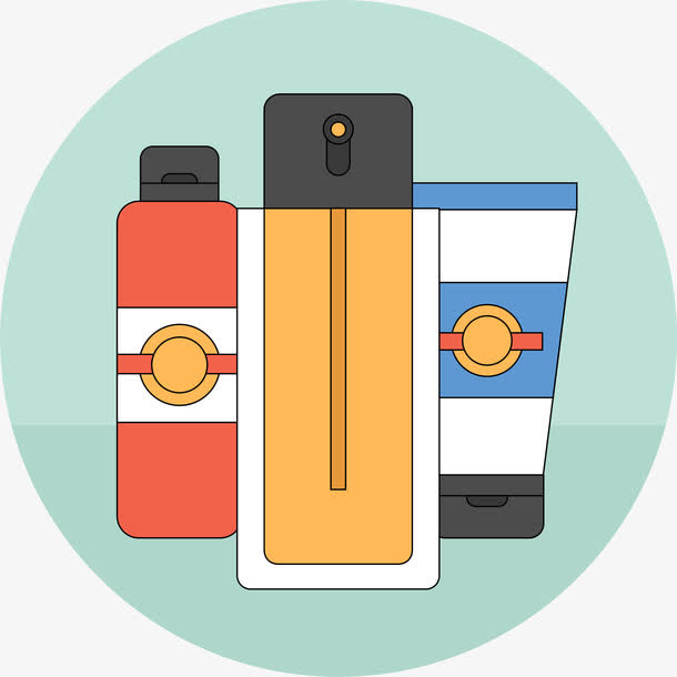 扁平网页化妆品icon免抠