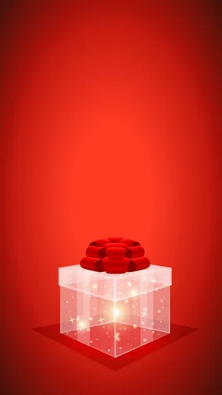 红色喜庆新年礼物PSDH5背景素材高清