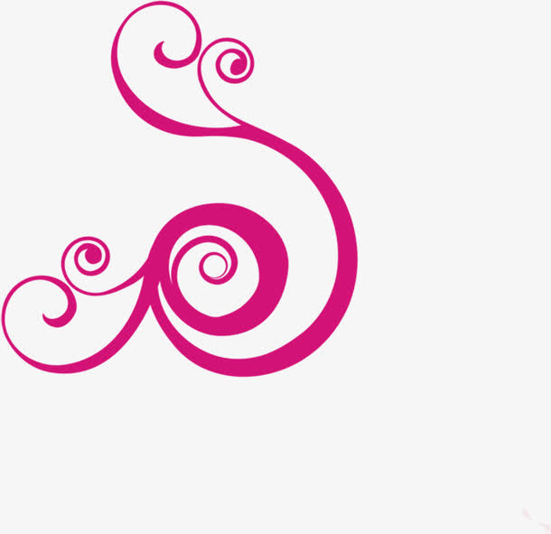 紫色卷曲藤蔓婚礼免抠