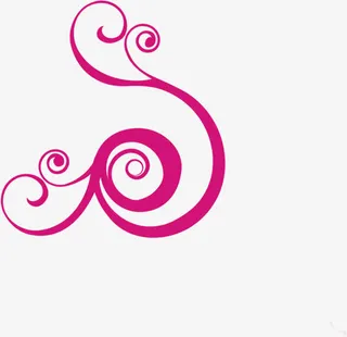 紫色卷曲藤蔓婚礼免抠