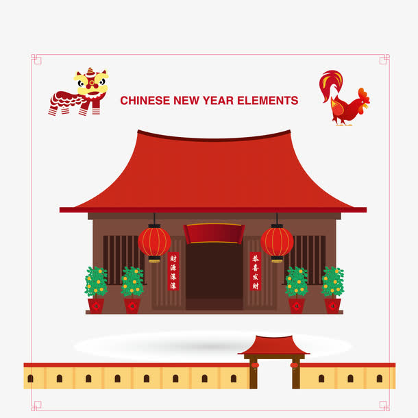 矢量古典建筑免抠