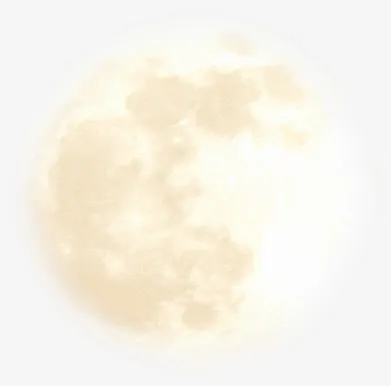 创意合成效果黄色的月亮免抠
