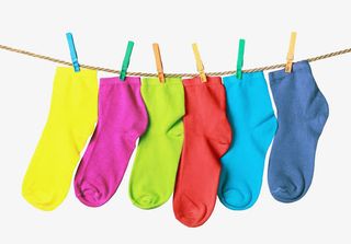 麻绳上的袜子免抠