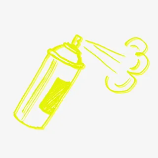 喷灌荧光线条免抠