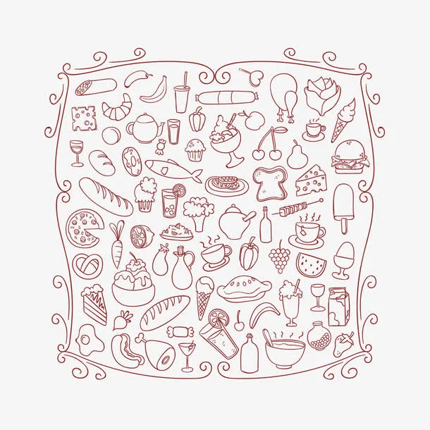 食品底纹免抠