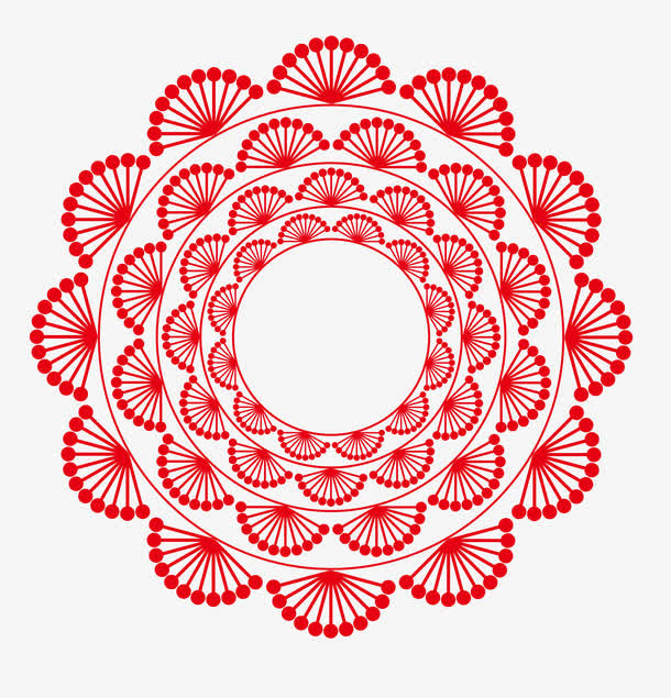 中国风矢量花纹装饰免抠