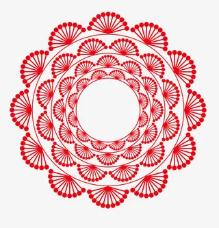 中国风矢量花纹装饰免抠