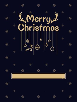 圣诞节蓝色卡通促销雪花背景高清