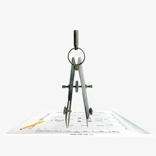 图纸圆规免抠素材免抠