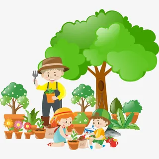 矢量园丁免抠