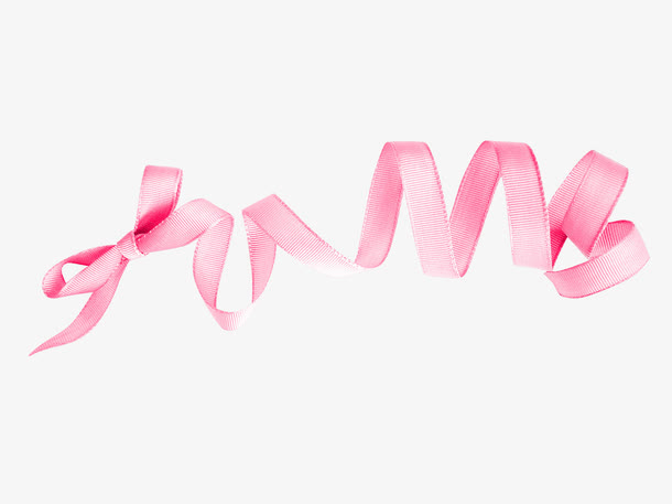 粉色漂亮彩带免抠
