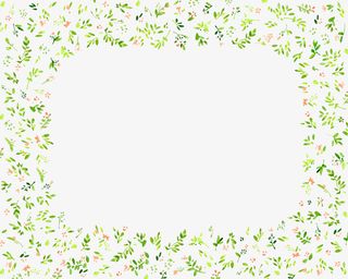 小清新碎花文本框免抠