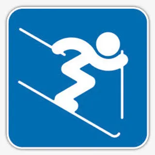 高山滑雪项目图标免抠