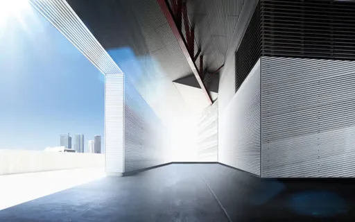 蓝天白云阳光宁静城市免抠