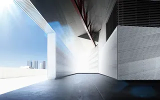 蓝天白云阳光宁静城市免抠