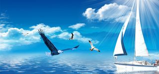 蓝天白云背景高清