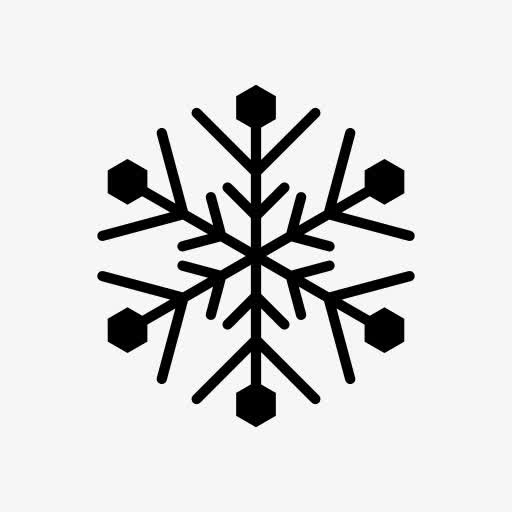 六角雪花符号图标免抠