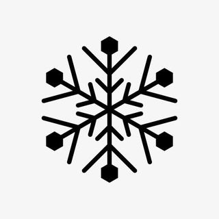 六角雪花符号图标免抠