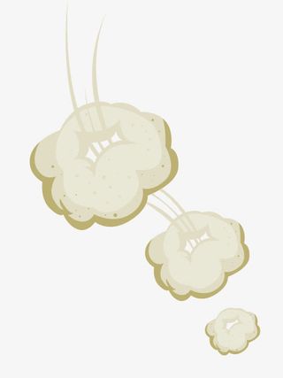 圆圈状烟圈免抠